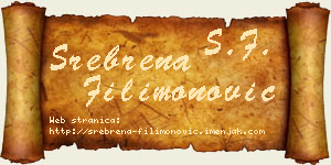 Srebrena Filimonović vizit kartica